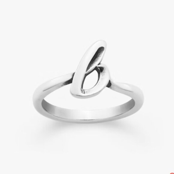 James Avery Script Initial B Ring | Sterling Silver | Size 6 | EUC - Picture 1 of 7